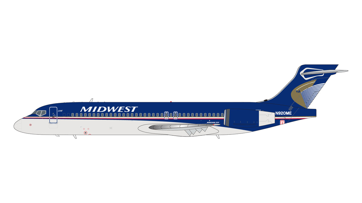 GeminiJets G2MEP1367 1:200 Midwest Airlines Boeing 717-200 N920ME