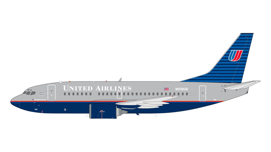 GeminiJets G2UAL312 1:200 United Airlines Boeing 737-500