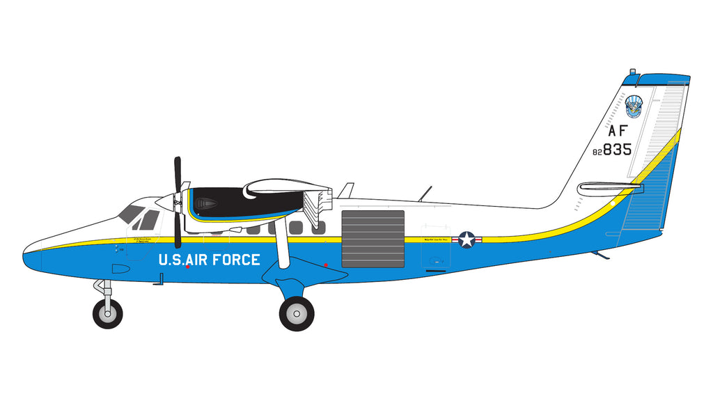 GeminiJets G2AFO1423 1:200 U.S. Air Force DHC-6-300 (UV-18B) Twin Otter 82-0835