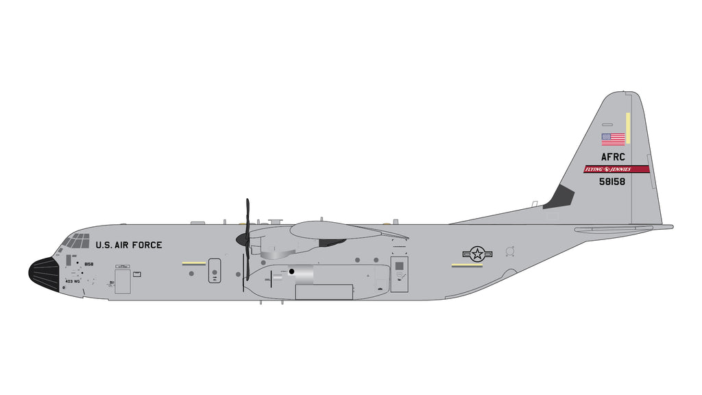 GeminiJets G2AFO1473 1:200 U.S. Air Force Lockheed C-130J Hercules (Keesler AFB)