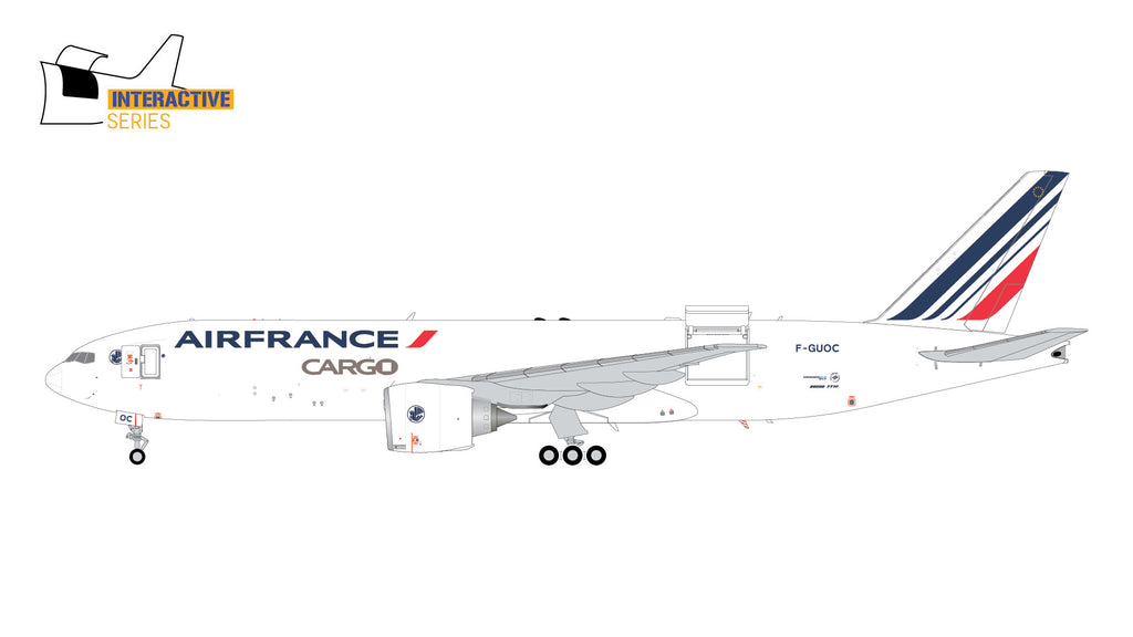 GeminiJets G2AFR1183 1:200 Air France Cargo Boeing 777F (Interactive Series)