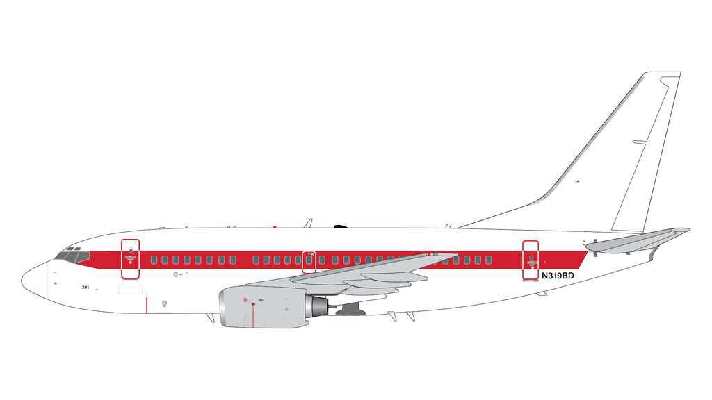 GeminiJets G2EGG1385 1:200 EG&G "Janet" Boeing 737-600 N319BD