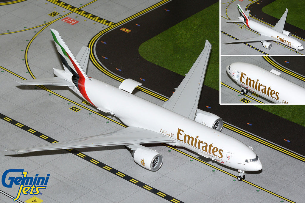 GeminiJets G2UAE1476 1:200 Emirates Skycargo Boeing 777F (Interactive Series)