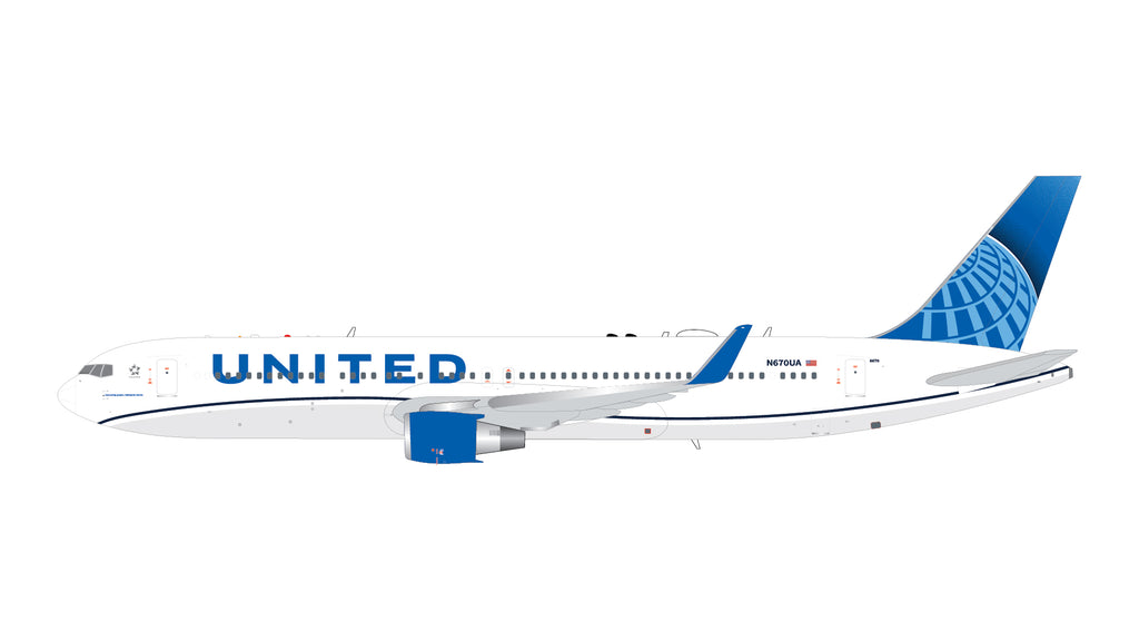 GeminiJets G2UAL1257 1:200 United Airlines Boeing 767-300ER N670UA