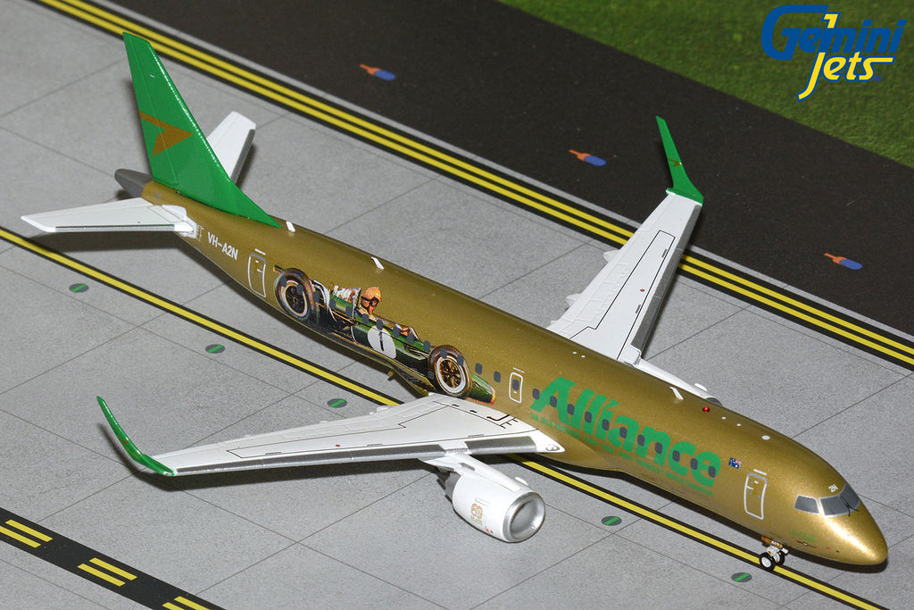 GeminiJets G2UTY1507 1:200 Alliance Air Embraer 190 "Sir Jack Brabham" VH-A2N