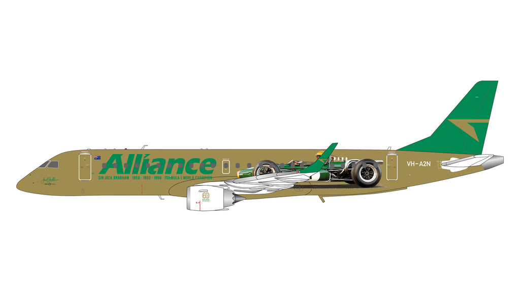 GeminiJets G2UTY1507 1:200 Alliance Air Embraer 190 "Sir Jack Brabham" VH-A2N