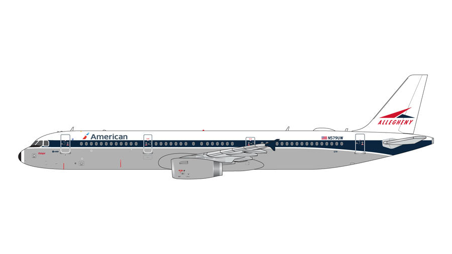 GeminiJets GJAAL2261 1:400 American Airlines A321 "Allegheny Heritage" N579UW