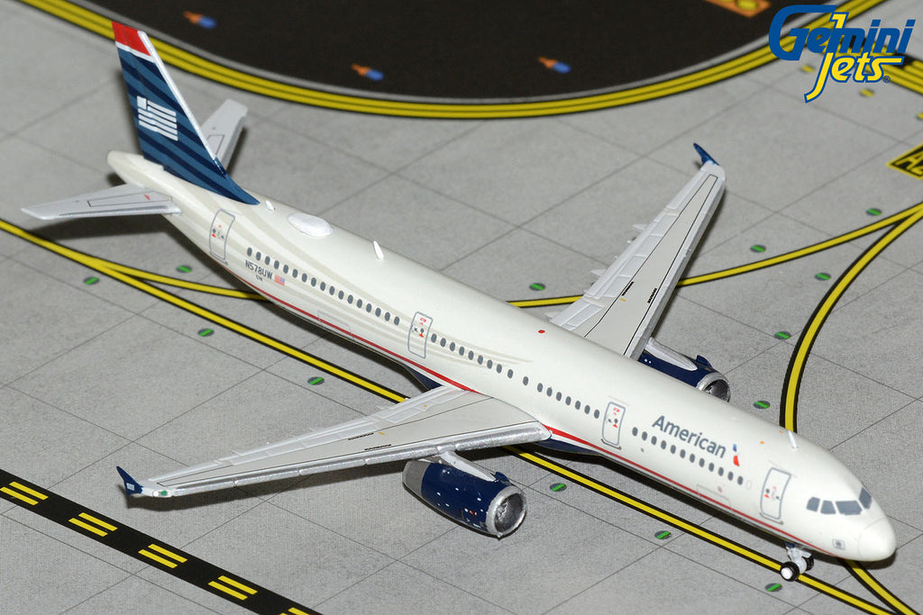 GeminiJets GJAAL2297 1:400 American Airlines Airbus A321 "US Airways Heritage"