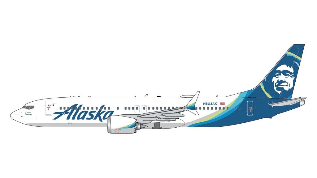 GeminiJets GJASA2392 1:200 Alaska Airlines Boeing 737 MAX 8 N803AK