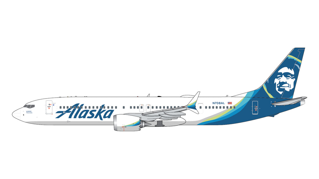 GeminiJets GJASA2393 1:400 Alaska Airlines Boeing 737 MAX 9 N708AL