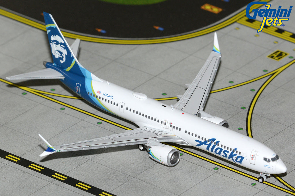 GeminiJets GJASA2393 1:400 Alaska Airlines Boeing 737 MAX 9 N708AL