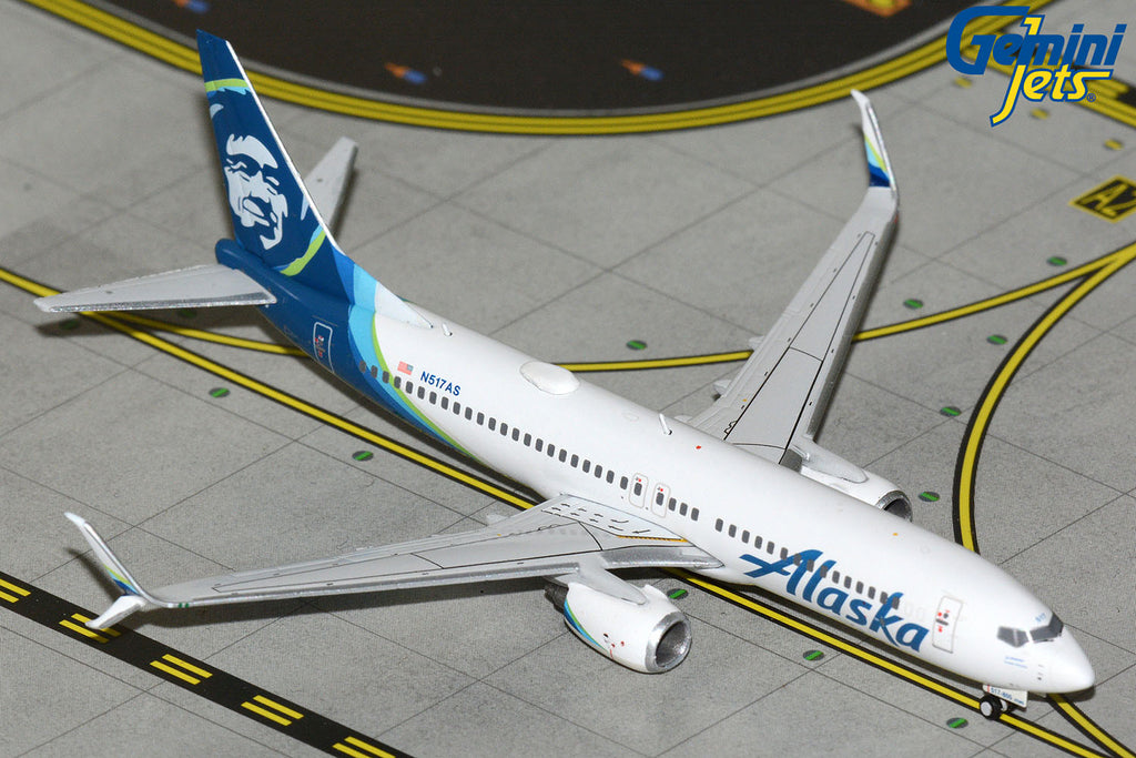 GeminiJets GJASA2418 1:400 Alaska Airlines Boeing 737-800 N517AS