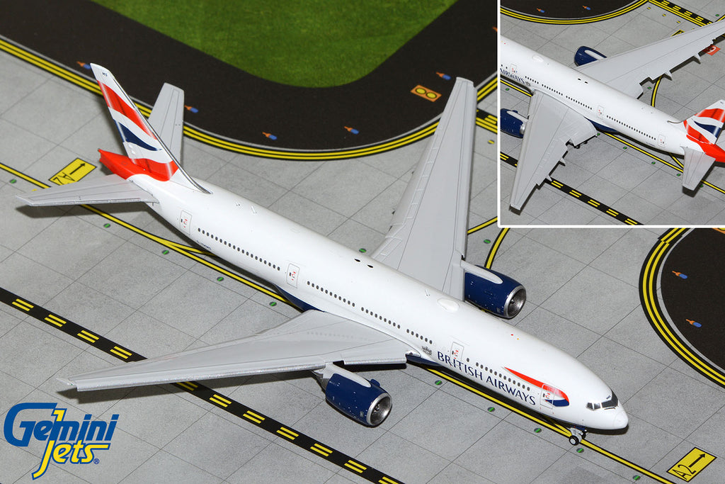 GeminiJets GJBAW2117F 1:400 British Airways 777-200ER Flaps Down G-YMMS