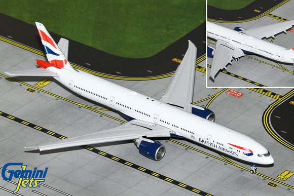 GeminiJets GJBAW2118F 1:400 British Airways Boeing 777-300ER (Flaps Down) G-STBH