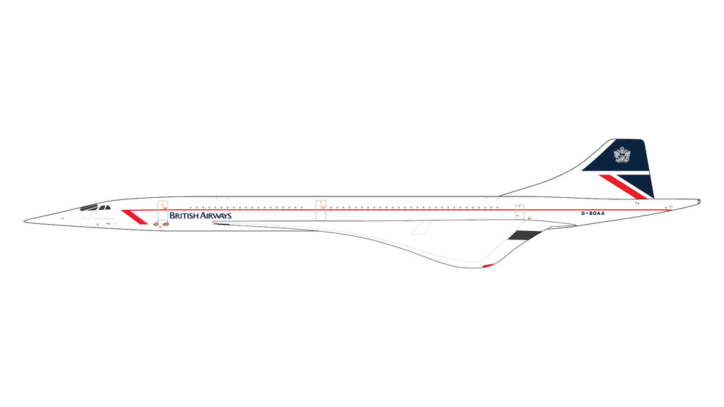 GeminiJets GJBAW2390 1:400 British Airways Concorde G-BOAA