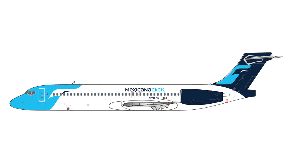 GeminiJets GJCBE2391 1:400 Mexicana Click Boeing 717-200 N907ME