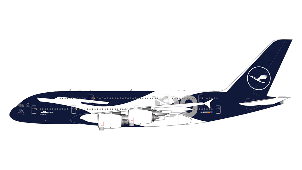 GeminiJets GJDLH2410 1:400 Lufthansa Airbus A380 "100 Years" D-AIMH