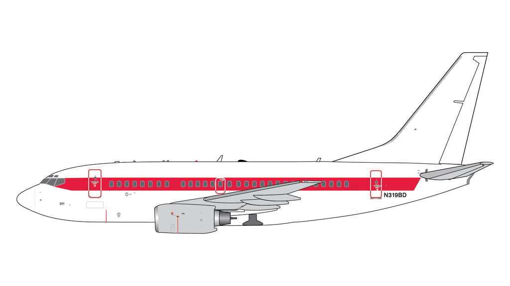GeminiJets GJEGG2419 1:400 EG&G "Janet" Boeing 737-600 N319BD