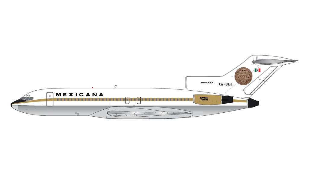 GeminiJets GJMXA2351 1:400 Mexicana Boeing 727-100 XA-SEJ