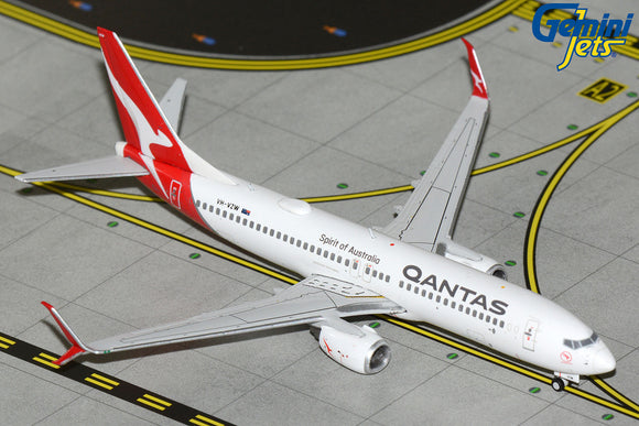 GeminiJets GJQFA2371 1:400 Qantas Boeing 737-800 VH-VZW