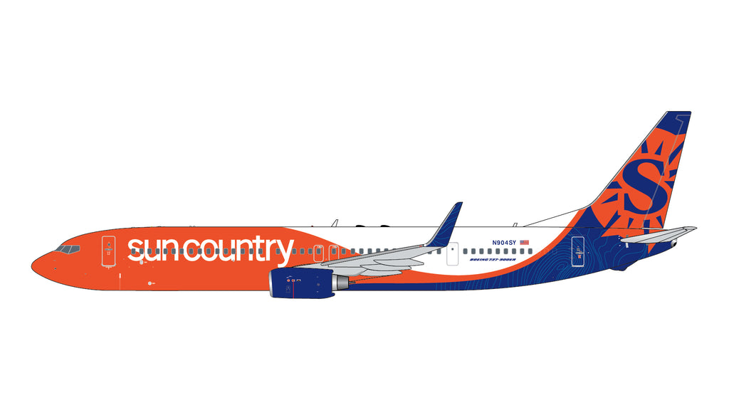 GeminiJets GJSCX2407 1:400 Sun Country Airlines Boeing 737-900ER N904SY
