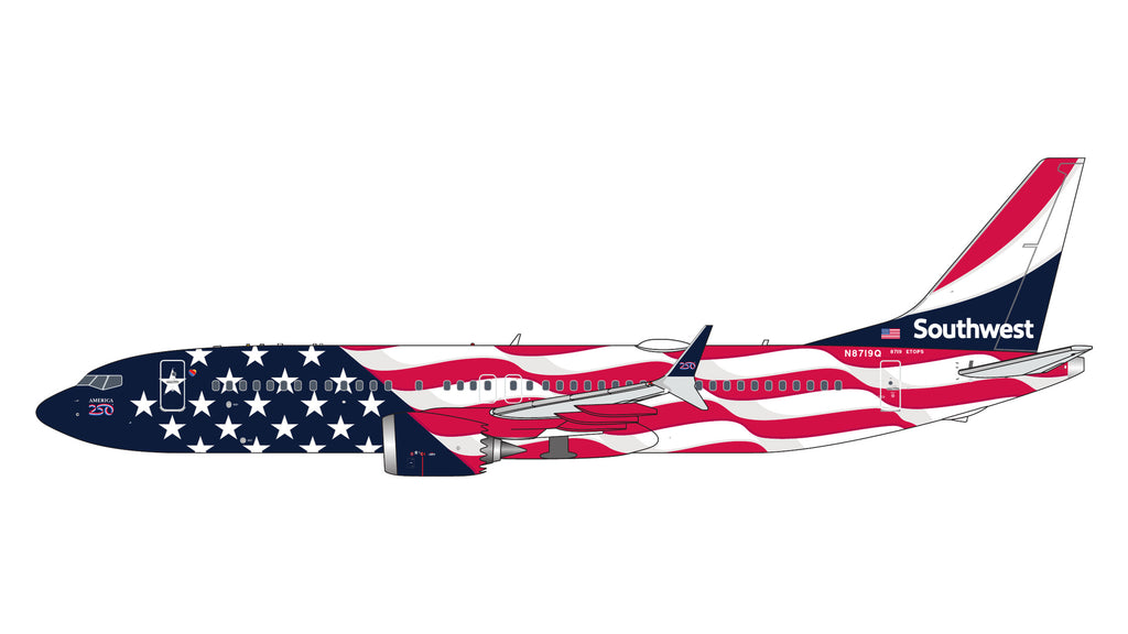 GeminiJets GJSWA2440 1:400 Southwest Airlines Boeing 737 MAX 8 "Liberty One" N8719Q