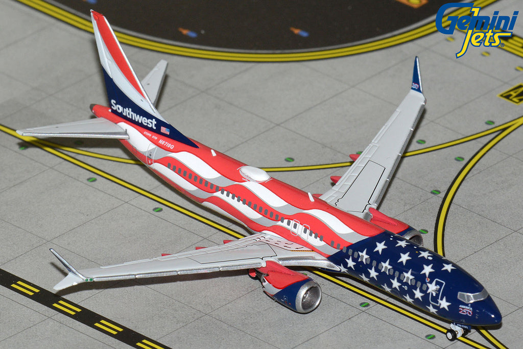 GeminiJets GJSWA2440 1:400 Southwest Airlines Boeing 737 MAX 8 "Liberty One" N8719Q