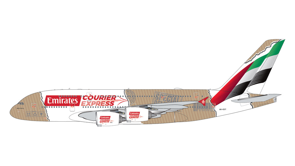 GeminiJets GJUAE2384 1:400 Emirates Airbus A380 "Courier Express" A6-EET