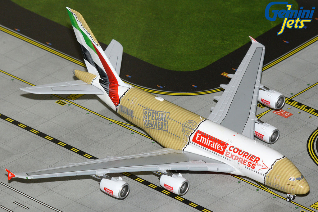 GeminiJets GJUAE2384 1:400 Emirates Airbus A380 "Courier Express" A6-EET