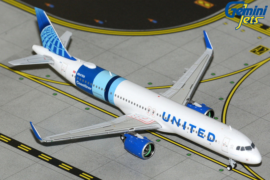 GeminiJets GJUAL2423 1:400 United Airlines Airbus A321neo "Coastliner" N94750