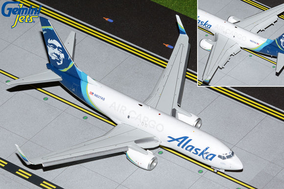 GeminiJets G2ASA1019F 1:200 Alaska Air Cargo Boeing 737-700 (Flaps/Slats Extended) N627AS